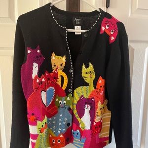 Sweater- Cat Sweater Cardigan Avery Isla Small